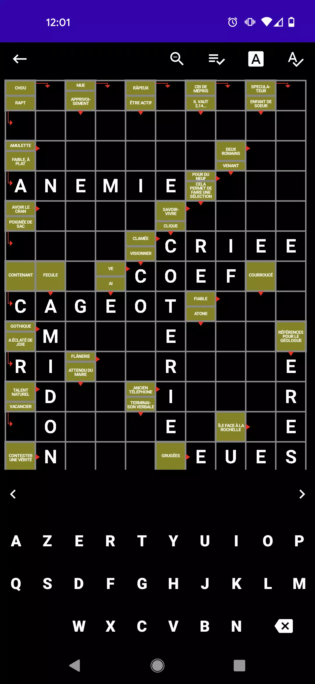 Mots Fléchés Français 螢幕截圖 3