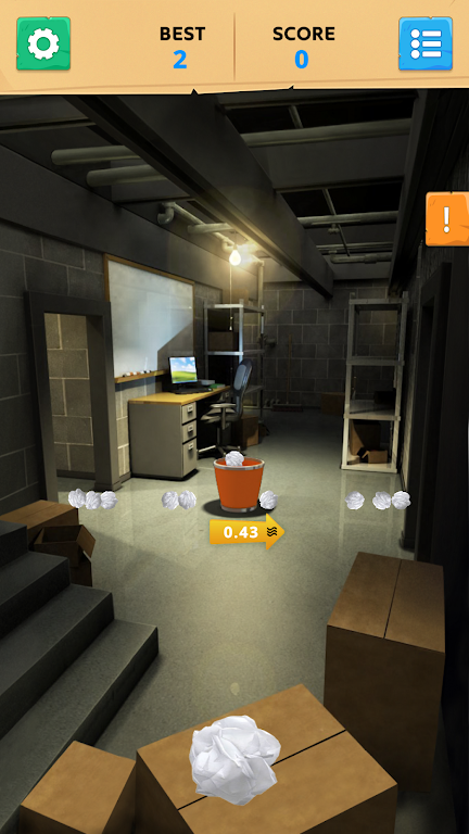 Paper Toss Office - Jerk Boss 螢幕截圖 0