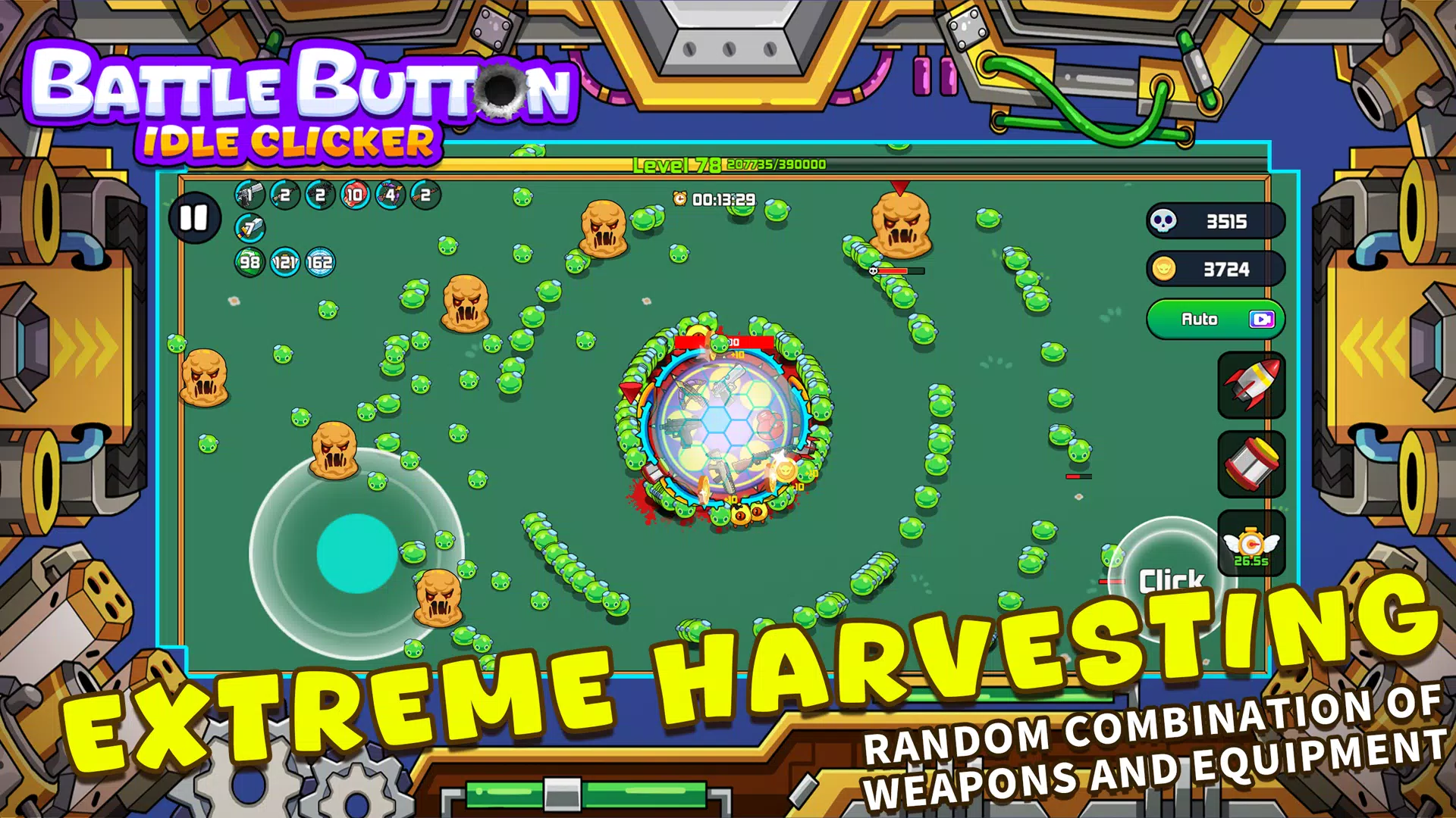 Battle Button - idle clicker スクリーンショット 1
