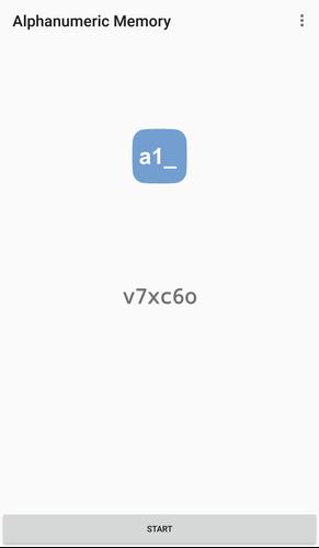 Alphanumeric Memory Captura de tela 0