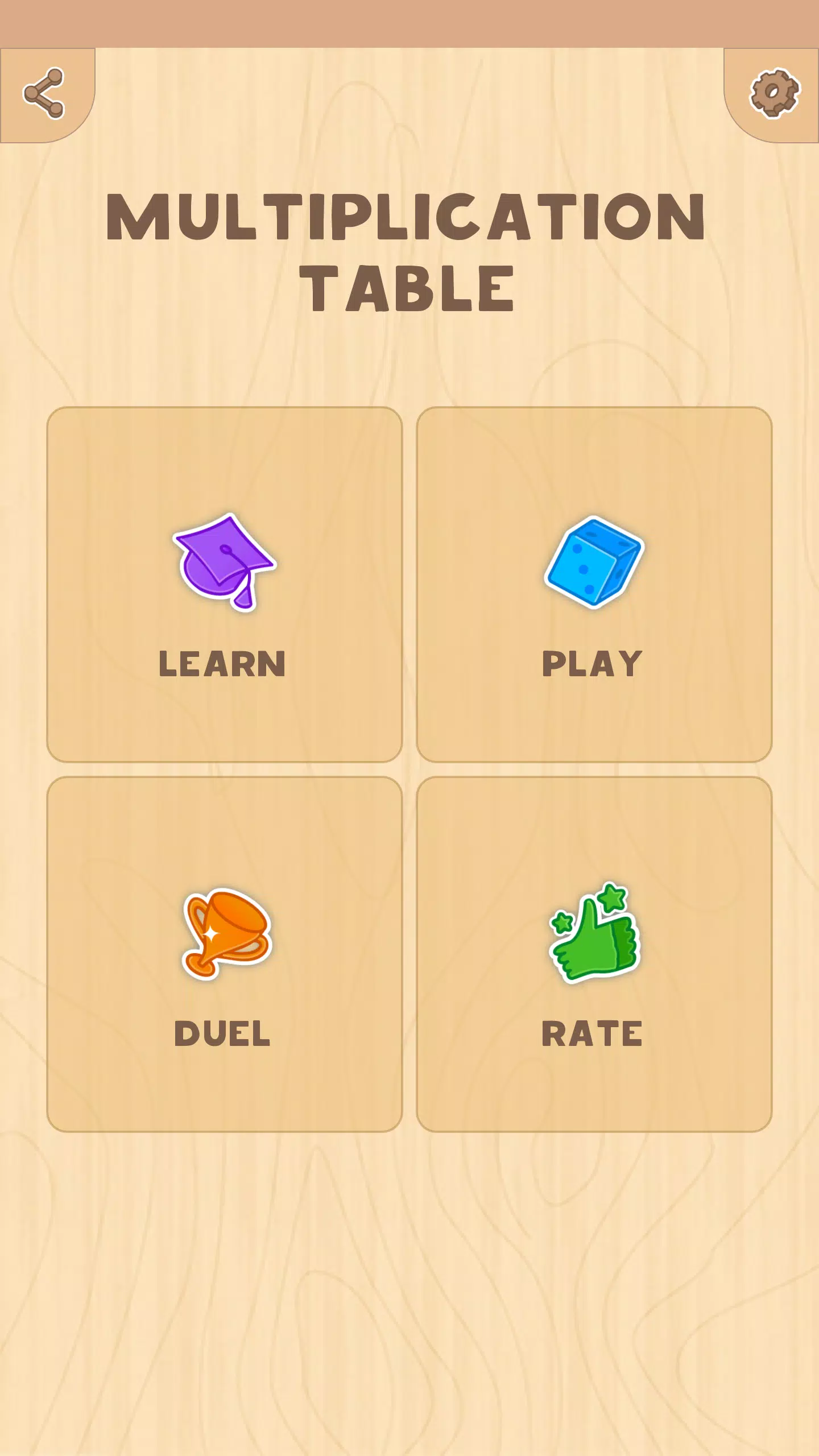 Multiplication table (Math) স্ক্রিনশট 0