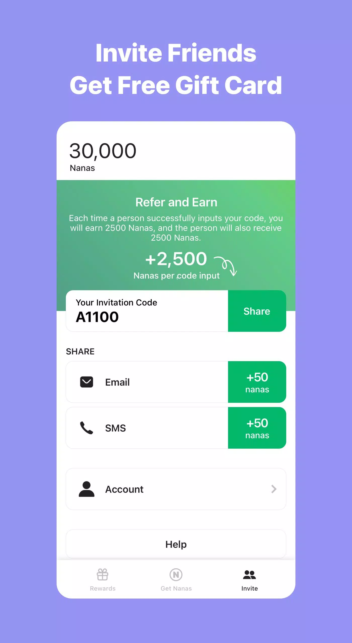 AppNana: Gift Cards Rewards应用截图第3张