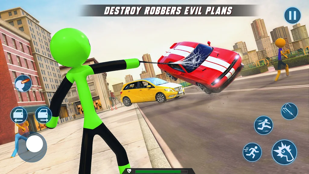 Spider Hero Stickman Rope Hero 螢幕截圖 2