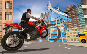 Superhero Stunt Bike Simulator 螢幕截圖 1