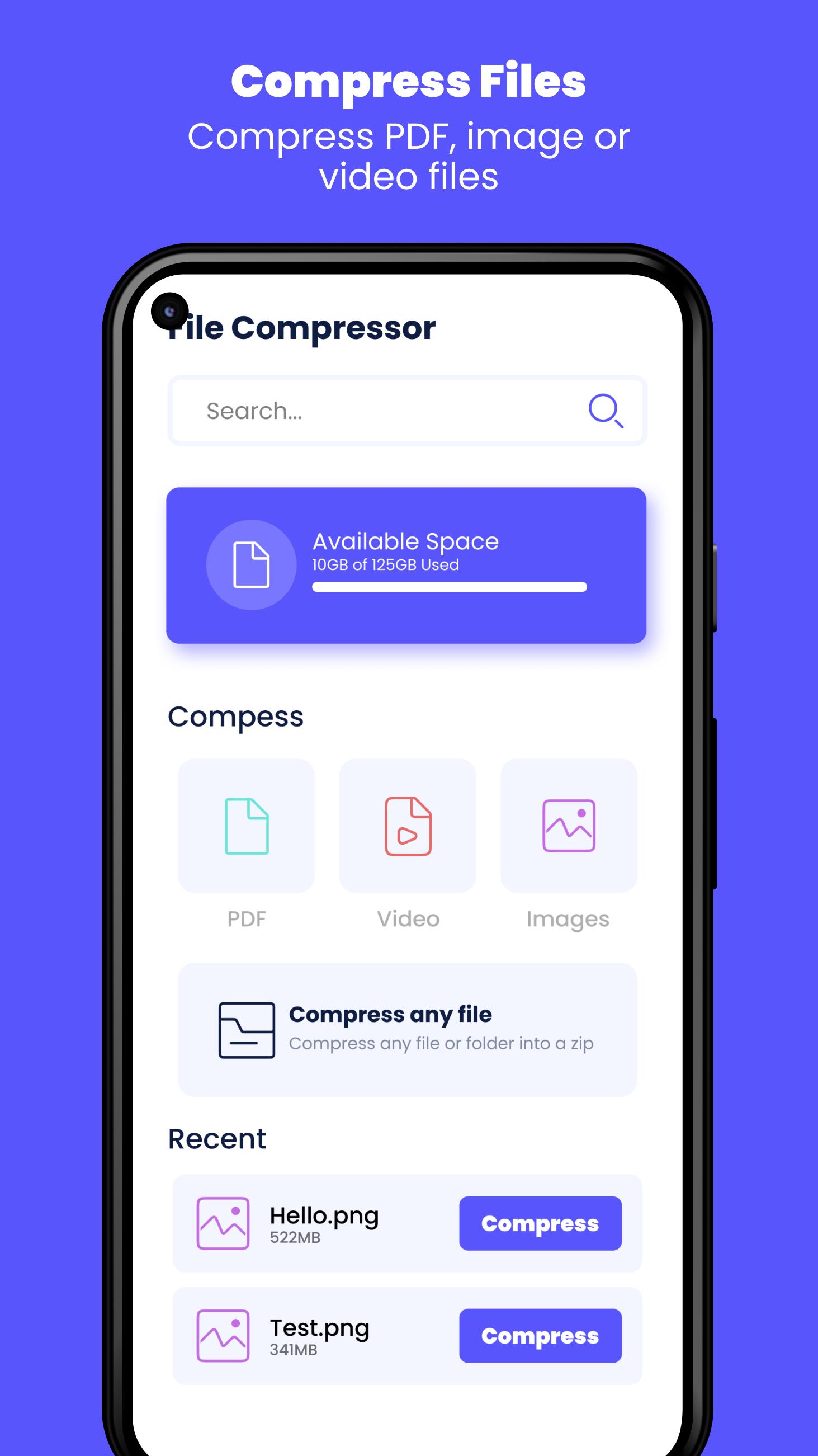 File Compressor: Compress File 螢幕截圖 2