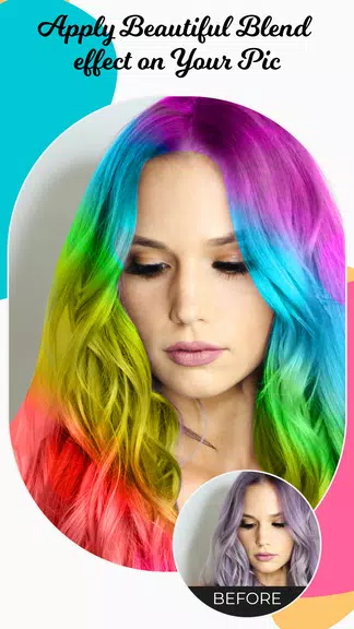 Hair Color Changer Editor 螢幕截圖 3
