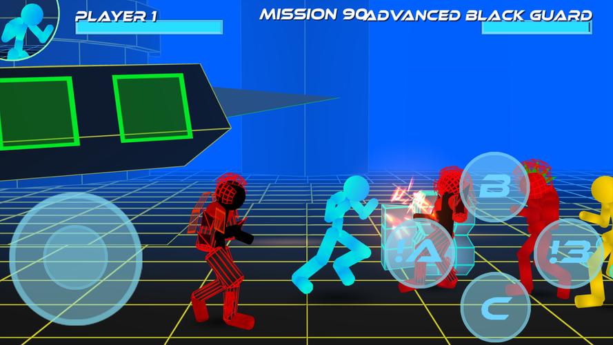 Stickman Neon Street Fighting Captura de tela 3