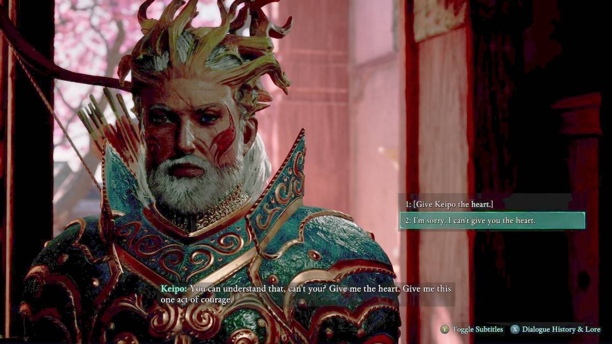 Das bekennende Gameplay entscheidet sich richtig, Keipo am Ende der Leviathaner nicht das Herz zu geben