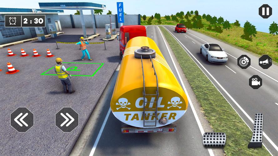 US Oil Tanker Truck Games Sim Captura de tela 0