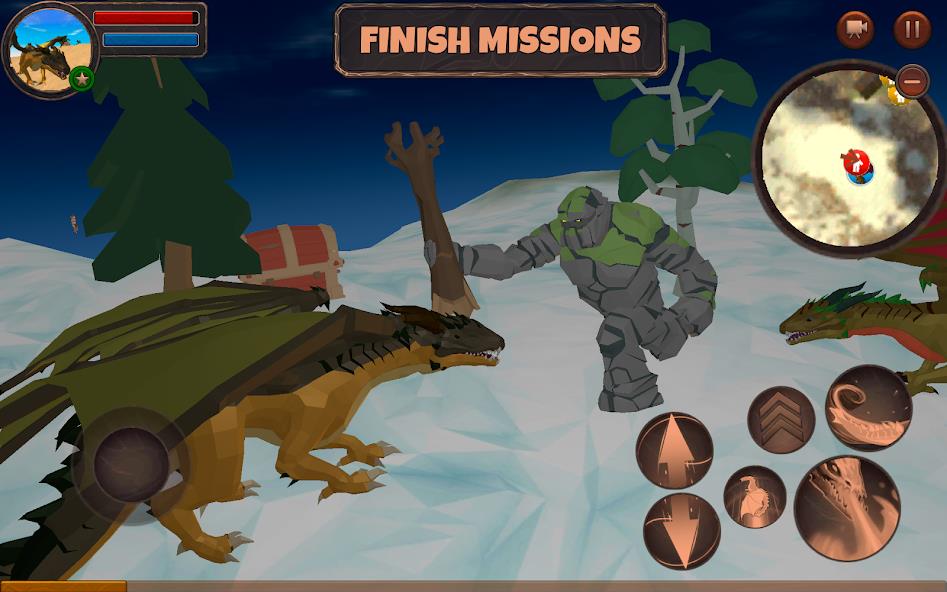 Dragon Simulator 3D Mod Schermafbeelding 2