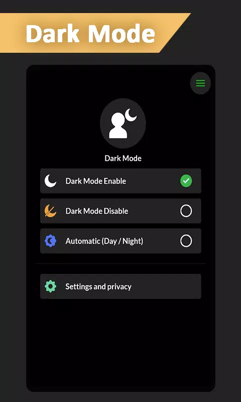 Dark Mode Ekran Görüntüsü 2
