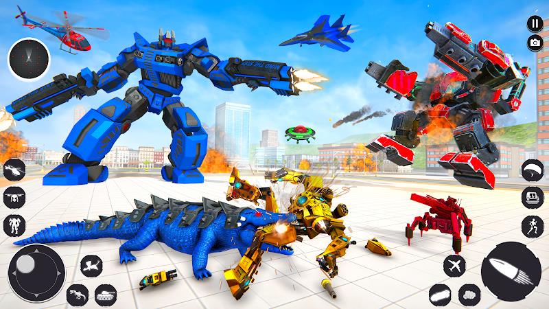 Crocodile Animal Robot Games 螢幕截圖 1