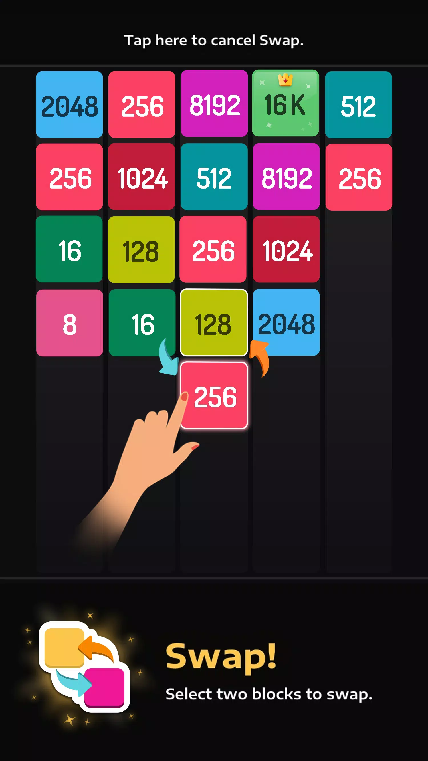 2048 Merge Games - M2 Blocks Capture d'écran 3