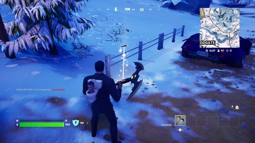 Fortnite Winterfest 2024 Trail Quest: Microphone Stand