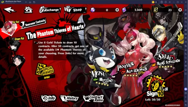 Persona 5: The Phantom X Gacha: Listas de Invocación, Probabilidades y Sistema de Garantía