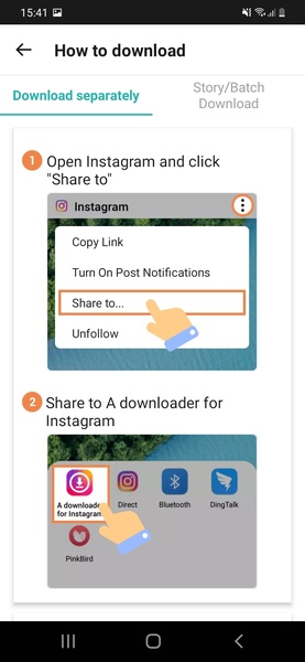 Video Downloader for Instagram 螢幕截圖 1