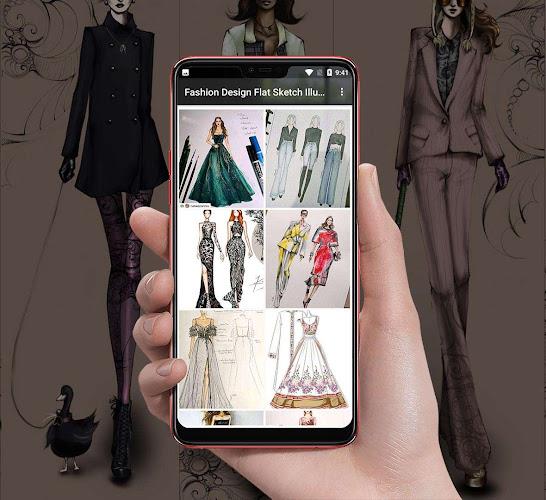 Fashion Design Flat Sketches স্ক্রিনশট 1