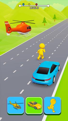 Shape Car Transform Race Скриншот 2