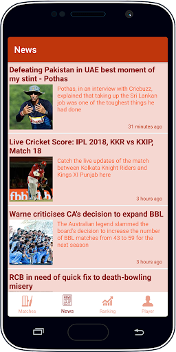 Live Cricket Score & News应用截图第2张
