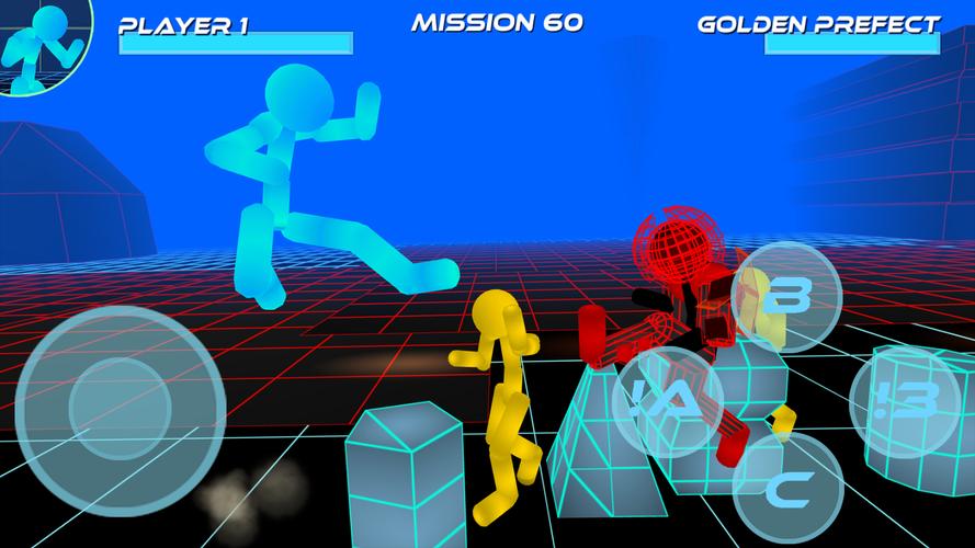 Stickman Neon Street Fighting Captura de tela 2