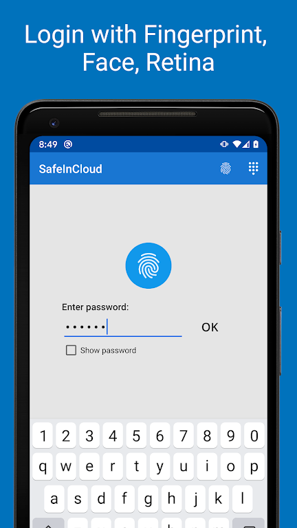 Password Manager SafeInCloud Mod Ảnh chụp màn hình 0