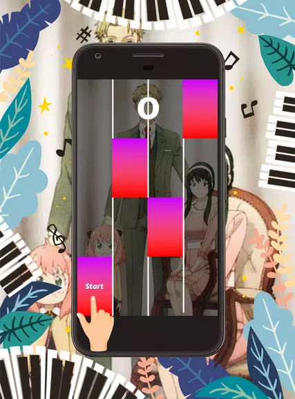 Piano Tiles Anime Spy X Family 螢幕截圖 1