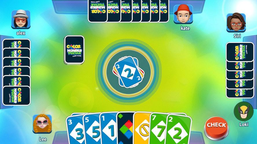 Color & Number - Card Game Captura de tela 1