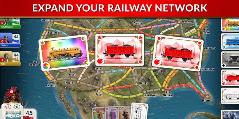 Ticket to Ride Gameplay Screenshot