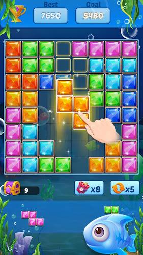 Puzzle Block Ocean Fish Zrzut ekranu 3