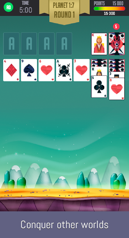 Space Solitaire Schermafbeelding 1