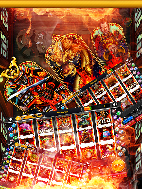 Blazing Samurai Slots – Free 螢幕截圖 0