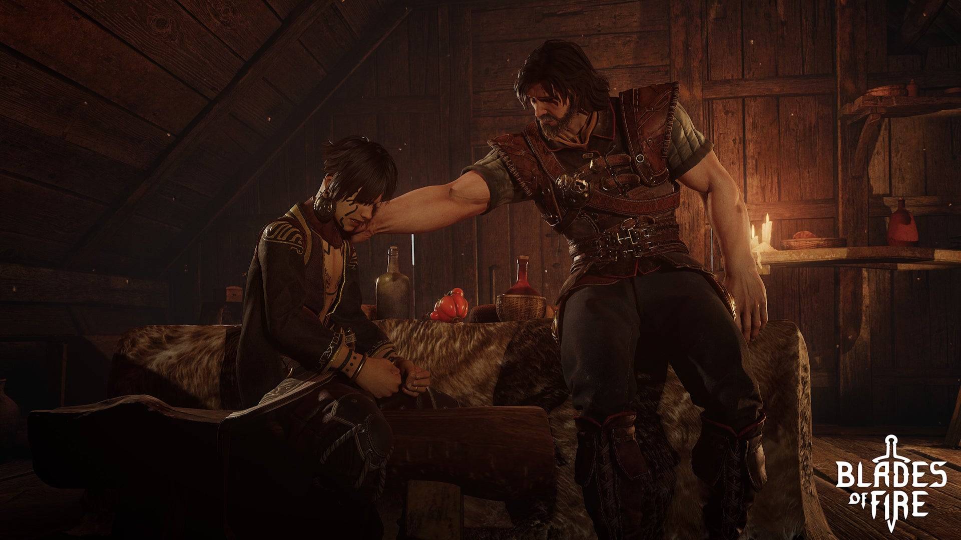 Aran wird von seinem jungen Begleiter Adso begleitet, der helfen kann, Rätsel zu lösen und die Überlieferung der Welt zu kommentieren. | Bildnachweis: MercurySsteam / 505 Spiele