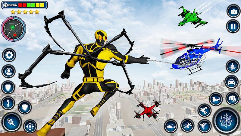 Flying Rope Hero - Spider Game 螢幕截圖 2