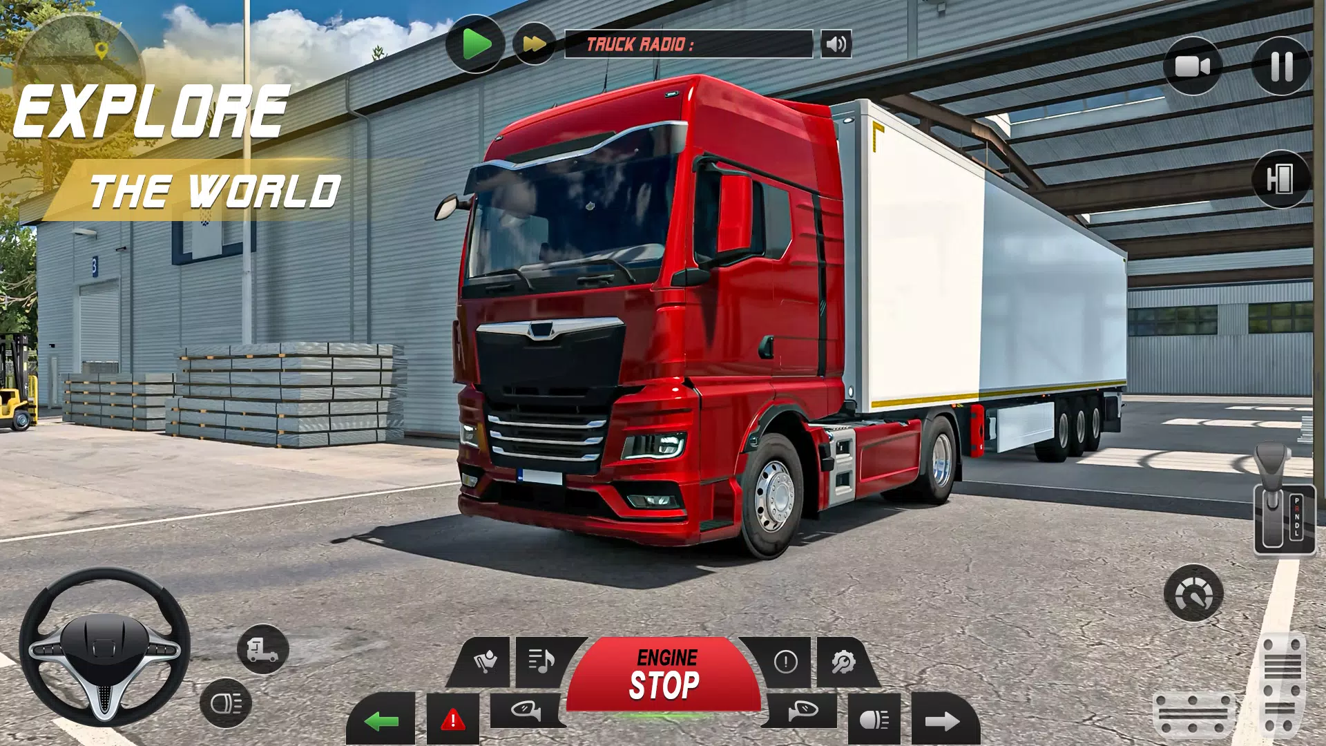 Euro Truck Driving Game 3d Captura de pantalla 0