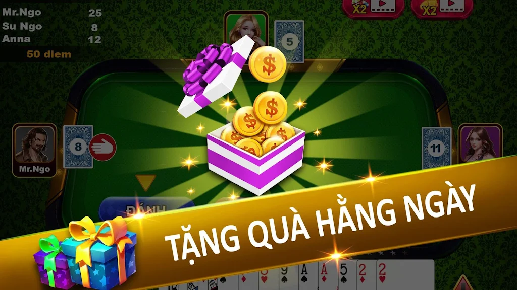 Tien Len - Thirteen - Mien Nam Offline - Chip স্ক্রিনশট 3
