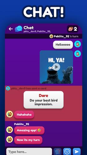 Truth Or Dare 2 - Chat Party 螢幕截圖 0