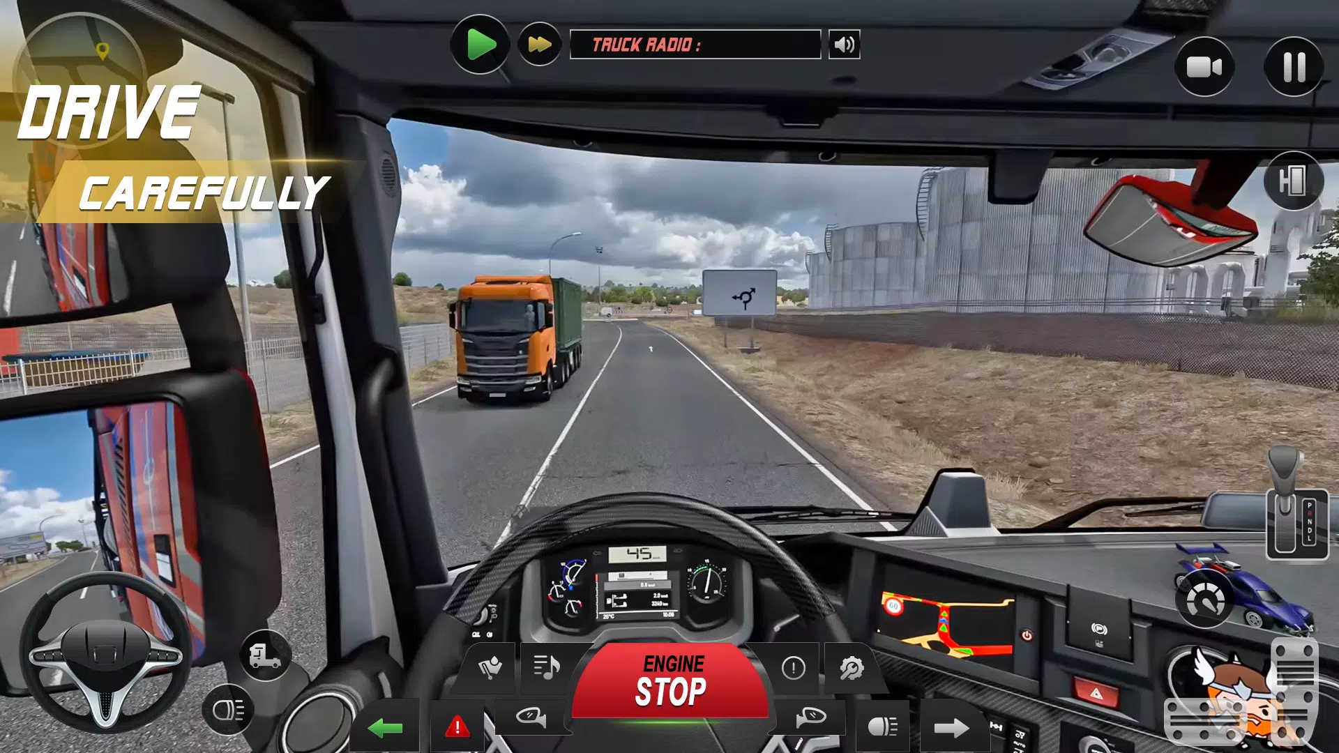 Euro Truck Driving Game 3d Captura de pantalla 3