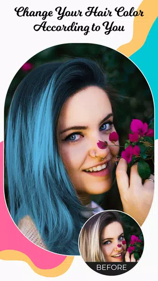 Hair Color Changer Editor 螢幕截圖 2