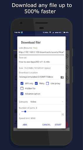 1DM Lite: Browser & Downloader Tangkapan skrin 0