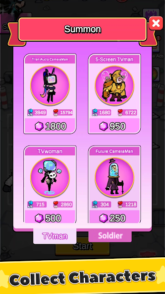 Battle Warriors: Strategy Game Mod ဖန်သားပြင်ဓာတ်ပုံ 2