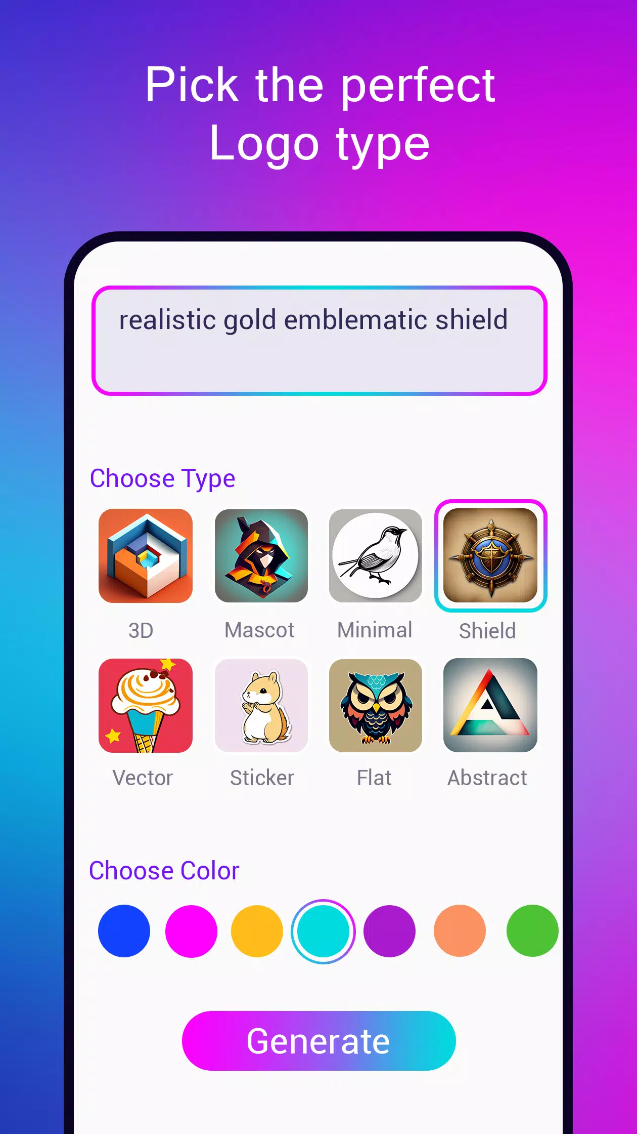 Logo maker AI Logo generator 螢幕截圖 2