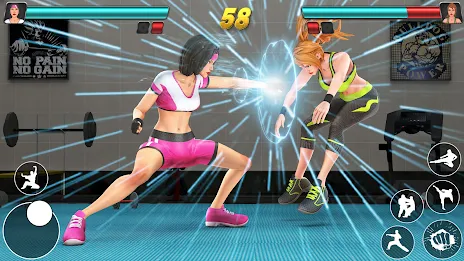 ジムボディビルダーの戦いゲーム スクリーンショット 0