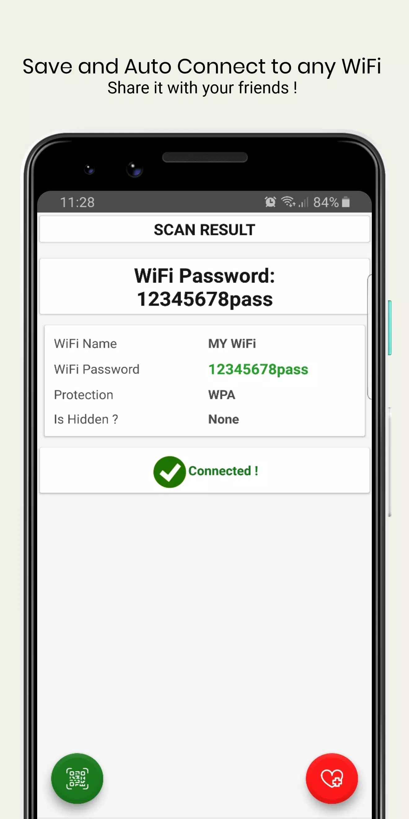 WiFi QrCode Password scanner Tangkapan skrin 3