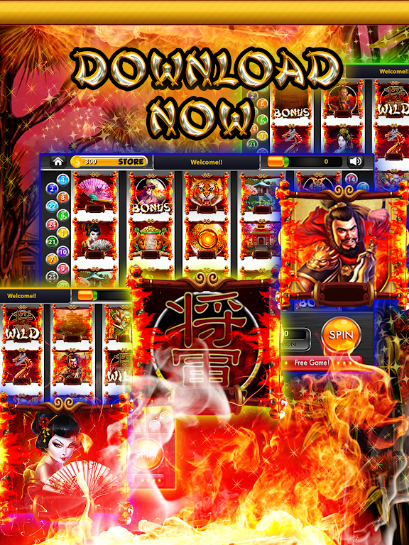 Blazing Samurai Slots – Free 螢幕截圖 1