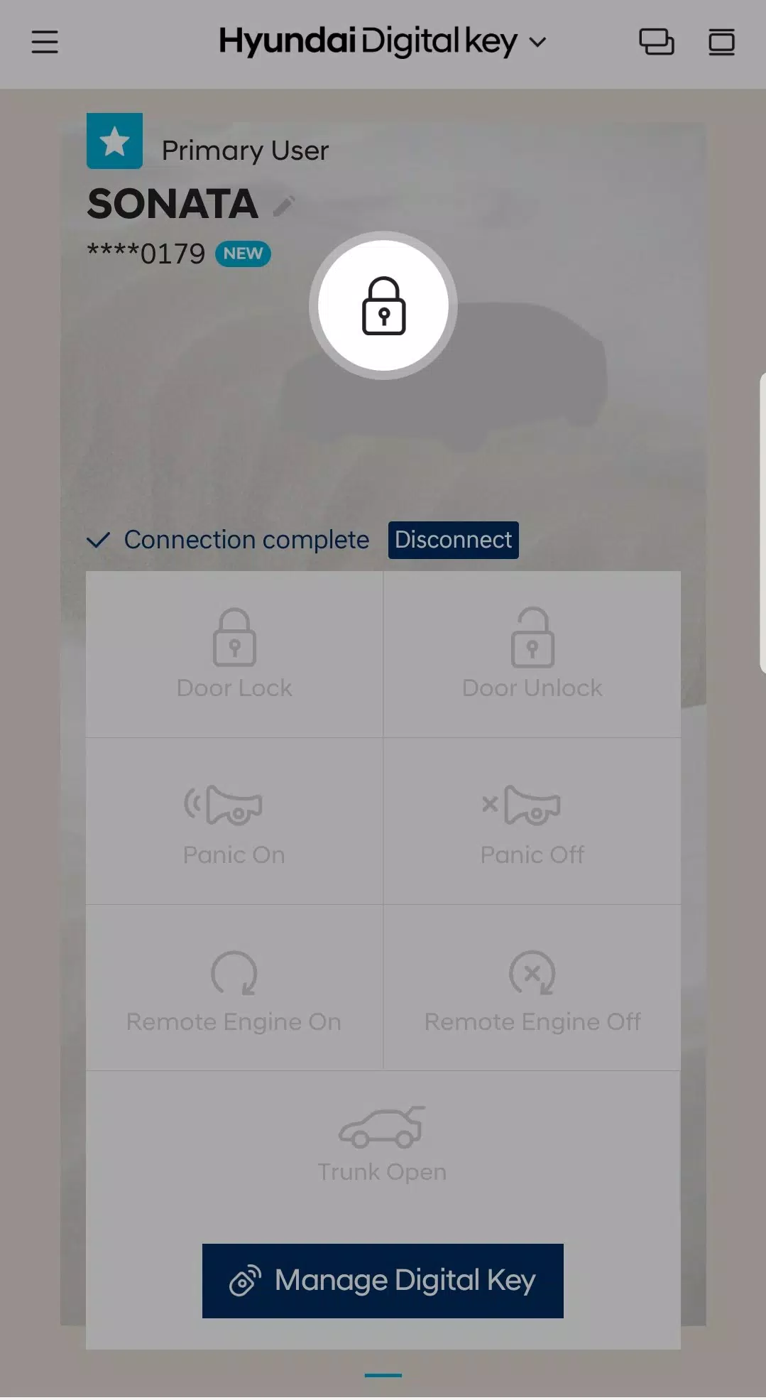 Hyundai Digital Key ဖန်သားပြင်ဓာတ်ပုံ 0