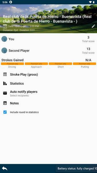 Golf Pad: Golf GPS & Scorecard 螢幕截圖 0