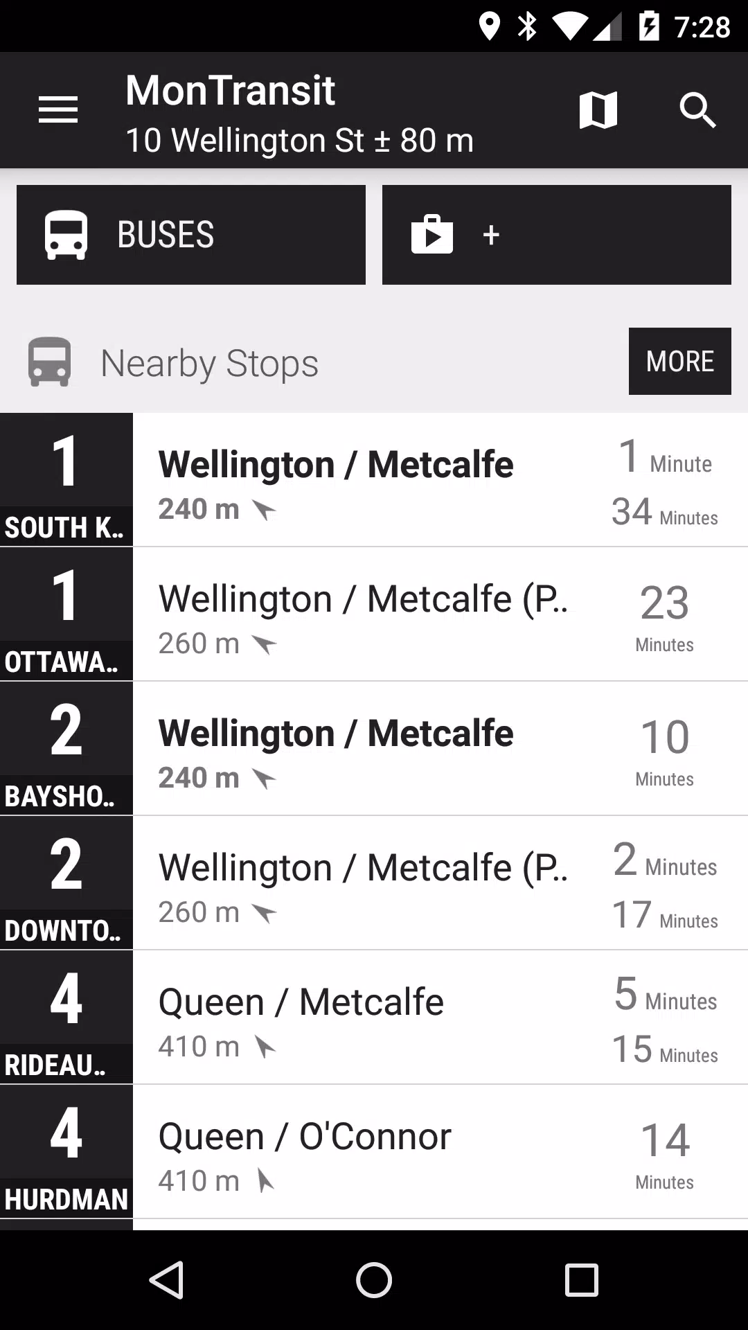 Schermata Ottawa OC Transpo Bus - MonTr… 0
