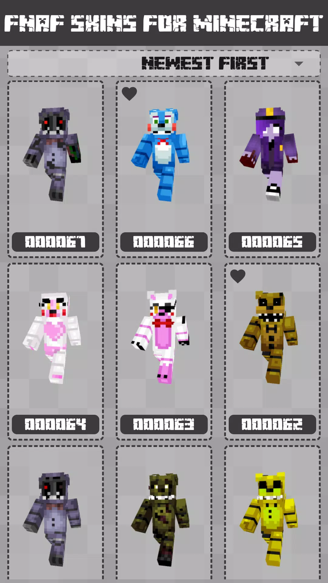 FNAF Skins for Minecraft PE Скриншот 1