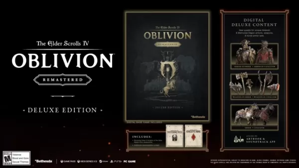 Elder Scrolls Oblivion remasterizou a encomenda e DLC