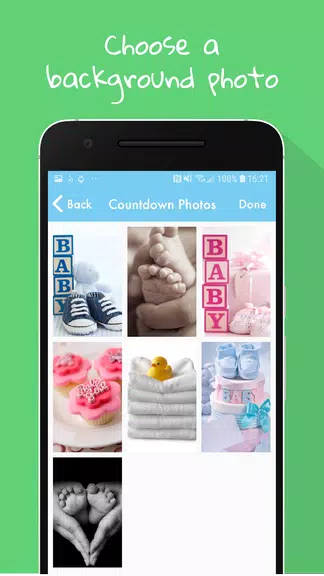 Baby Countdown Widget Captura de pantalla 2